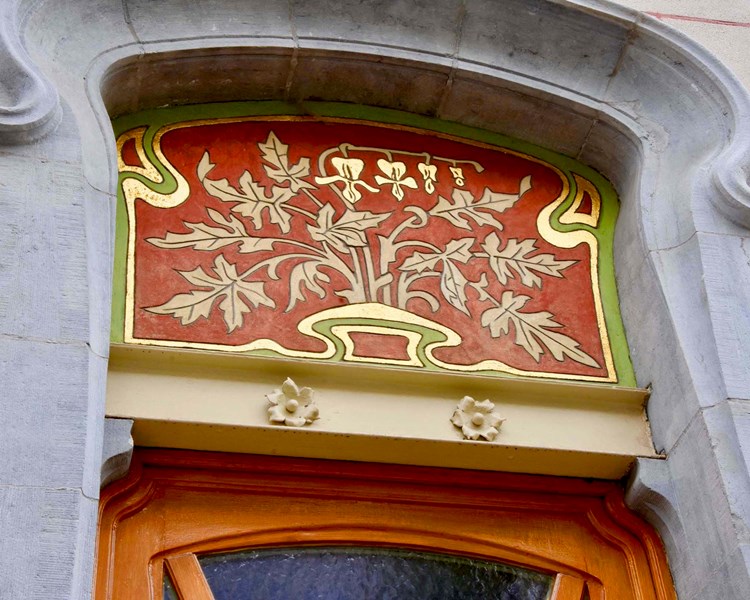 Art Nouveau house, signed Ernest Blerot