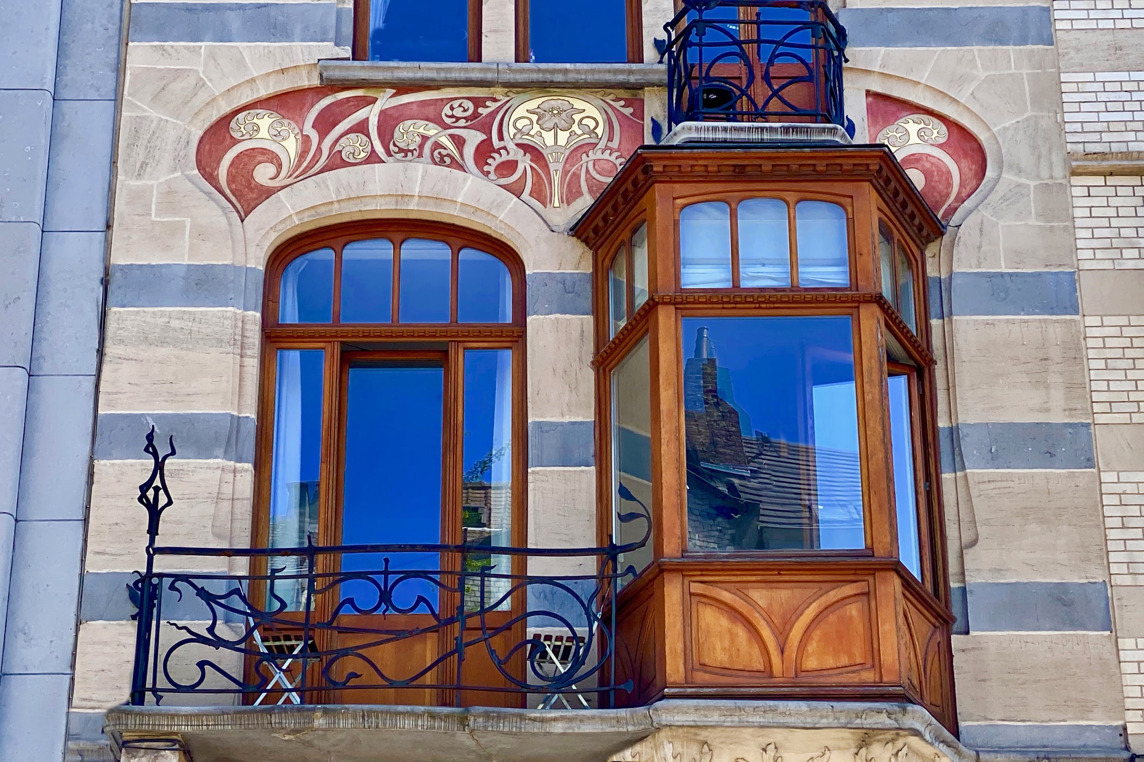 FOR16 Art Nouveau huis getekend Blérot