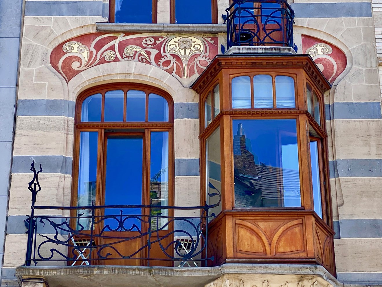 FOR16 Art Nouveau huis getekend Blérot